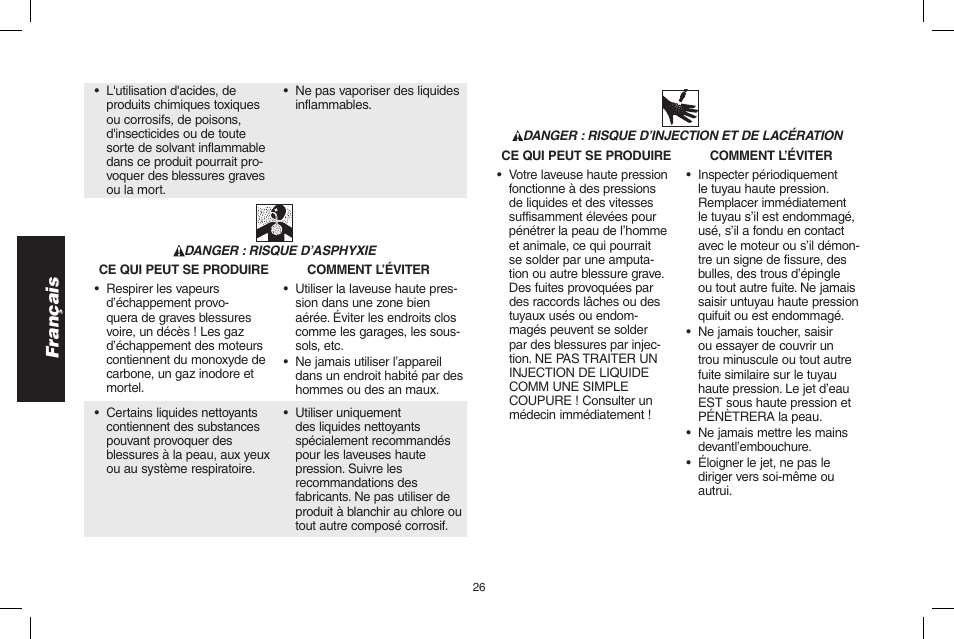 Français | DeWalt 7103629 User Manual | Page 26 / 68