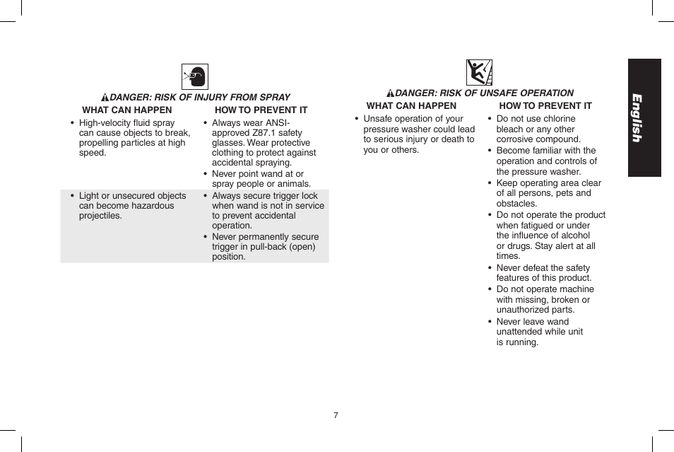 English | DeWalt 7103629 User Manual | Page 7 / 68