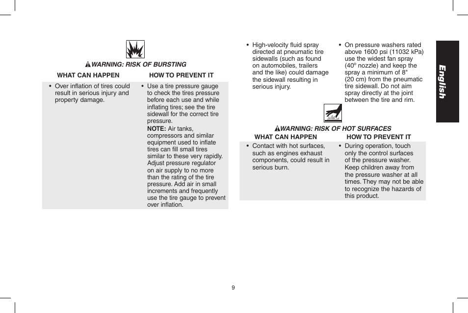 English | DeWalt 7103629 User Manual | Page 9 / 68
