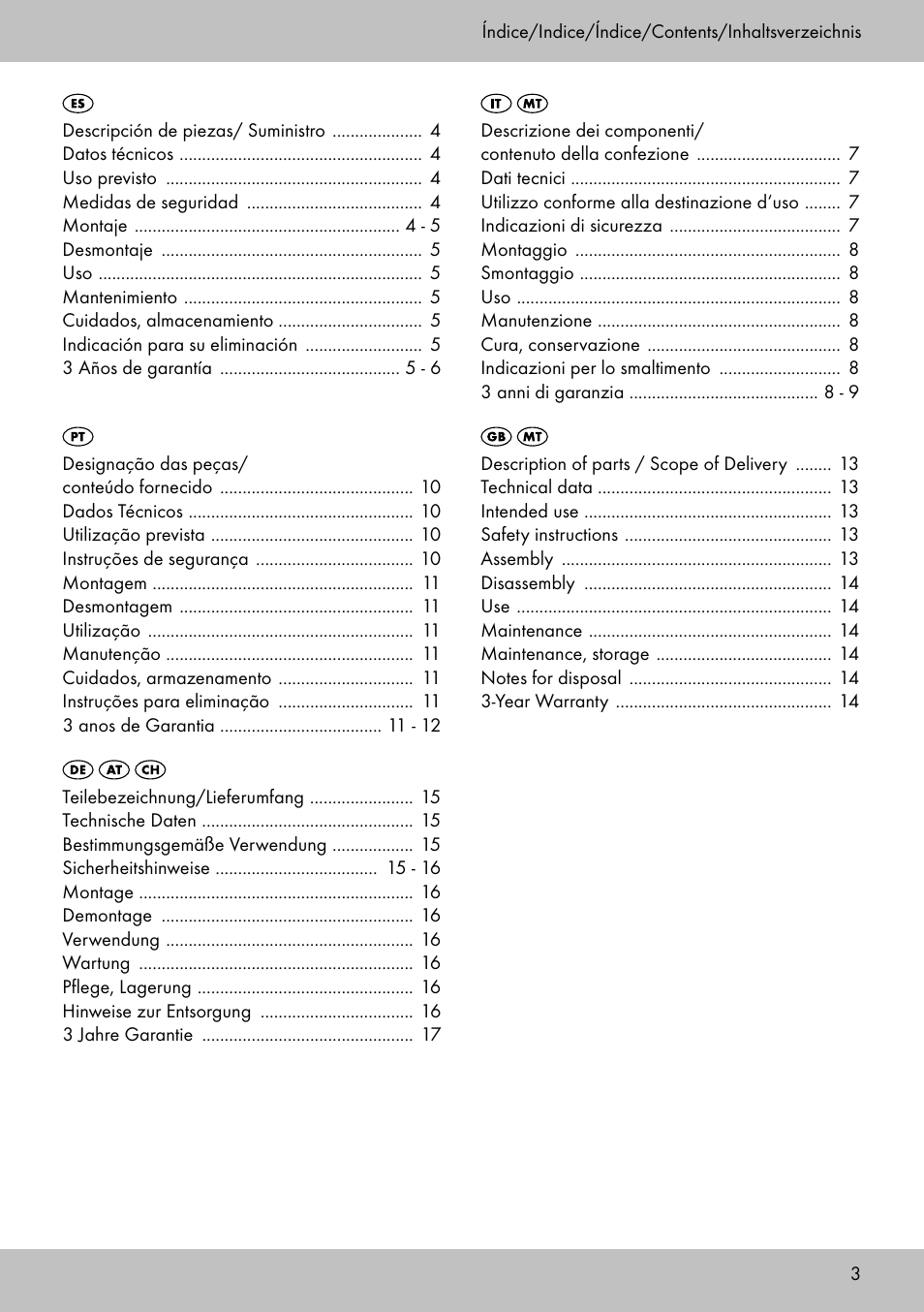 Playtive Tri Scooter User Manual | Page 3 / 20