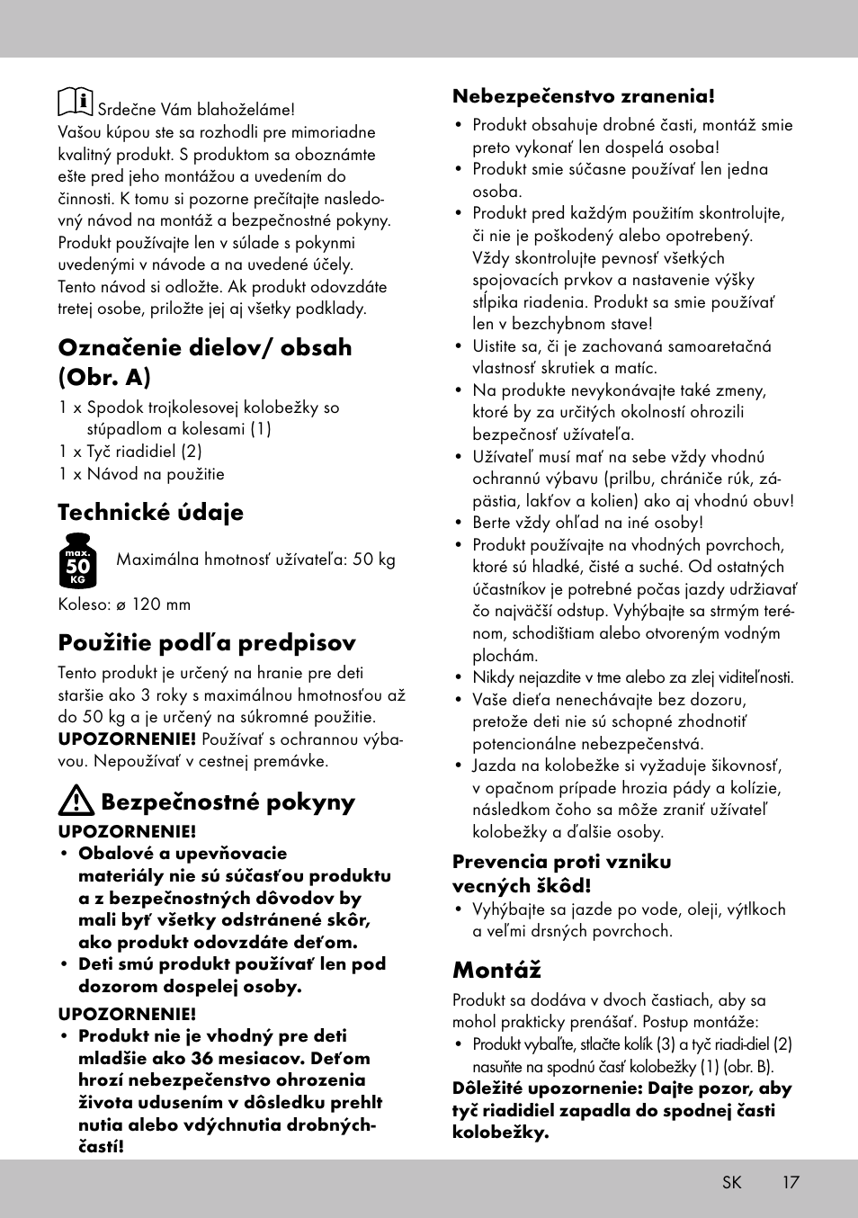 Playtive Tri Scooter User Manual | Page 17 / 24