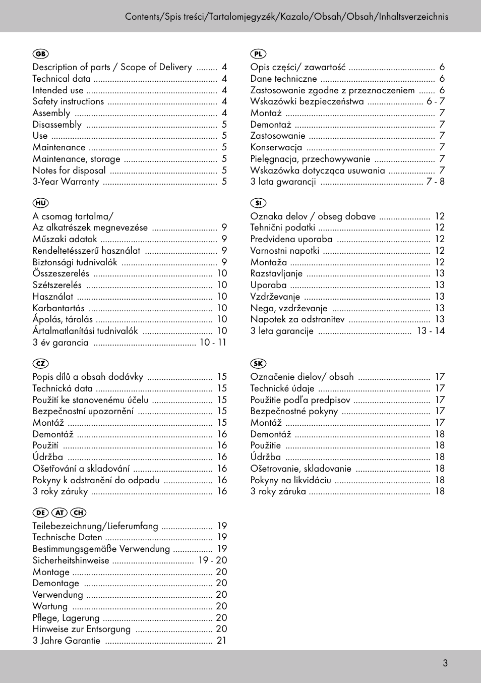 Playtive Tri Scooter User Manual | Page 3 / 24