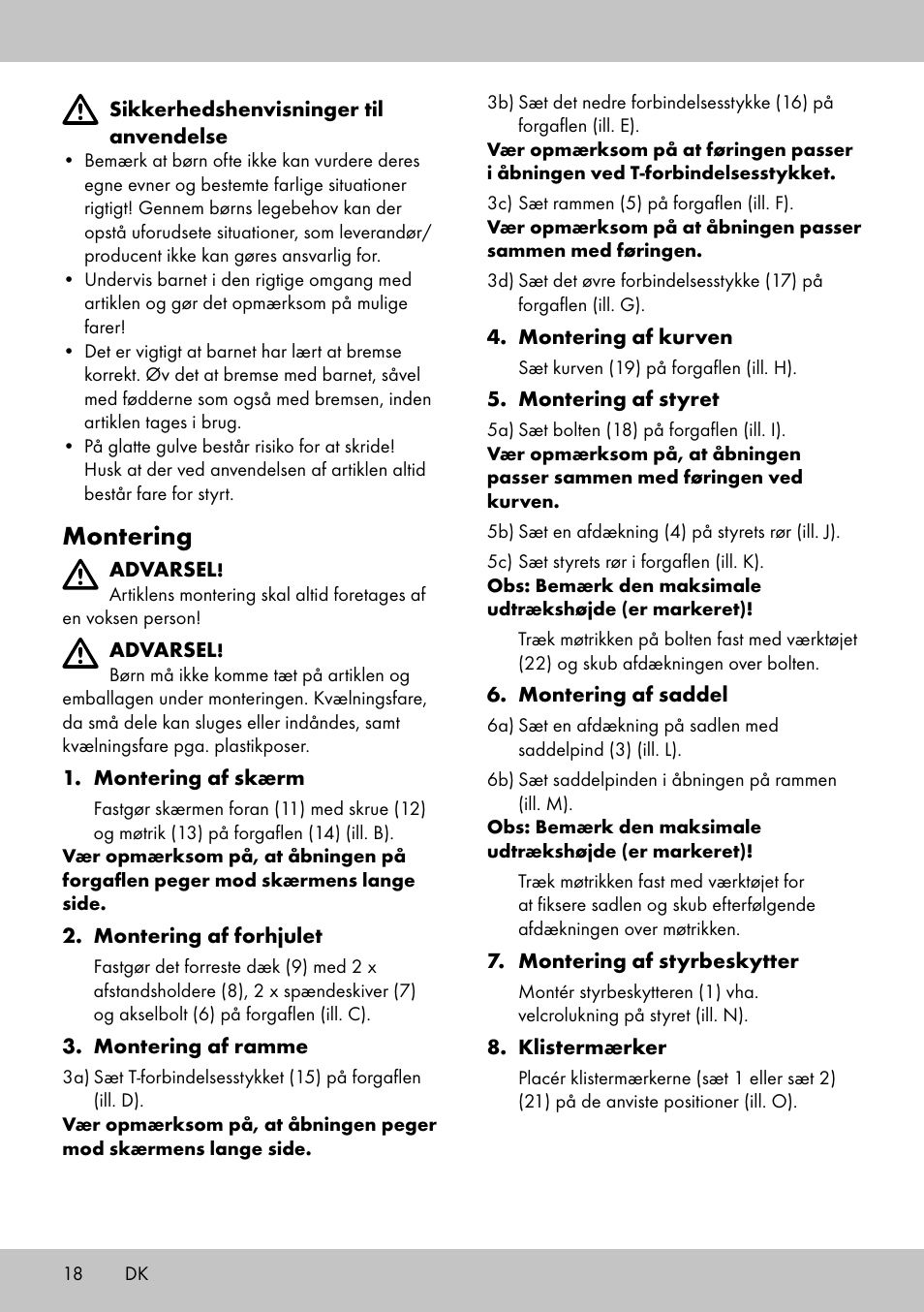 Montering | Playtive Training Balance Bike LR-1703 User Manual | Page 16 / 30