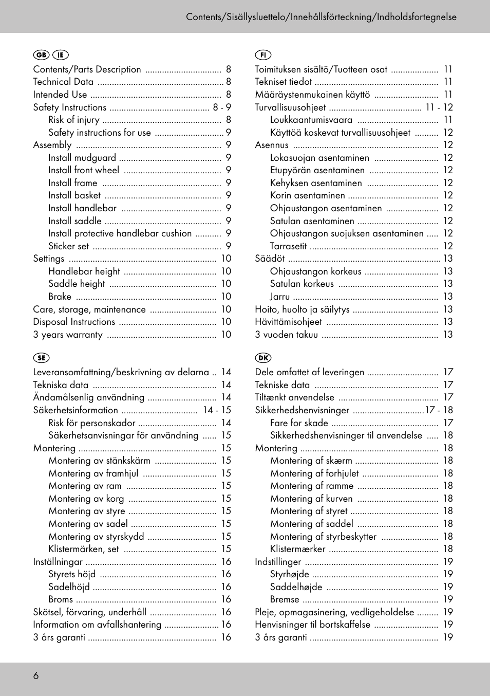 Playtive Training Balance Bike LR-1703 User Manual | Page 4 / 30