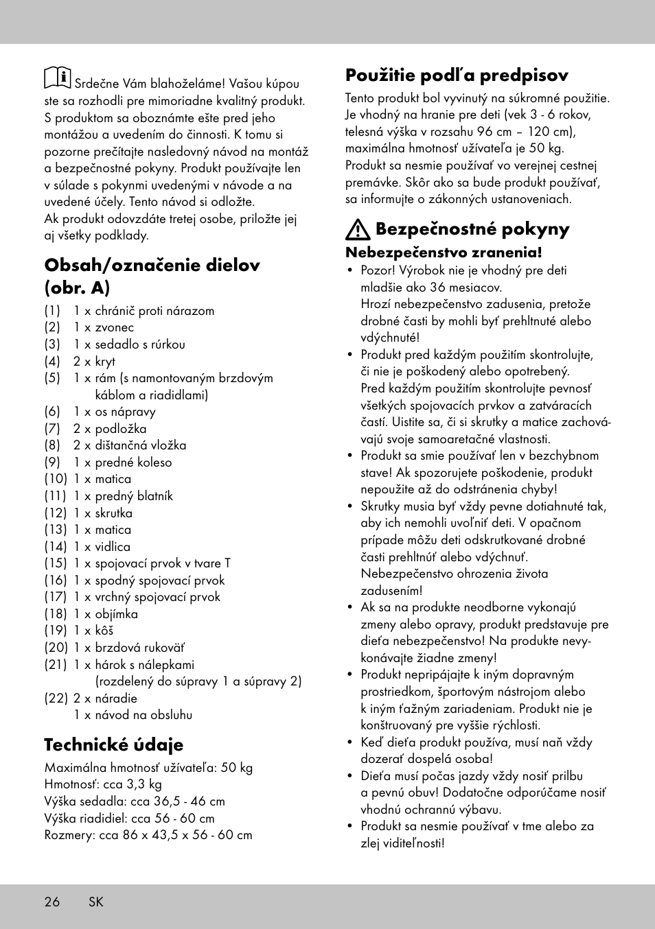 Playtive Training Balance Bike LR-1703 User Manual | Page 24 / 30