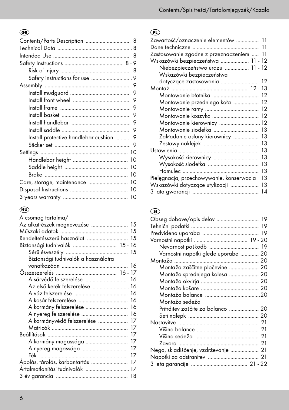 Playtive Training Balance Bike LR-1703 User Manual | Page 4 / 30