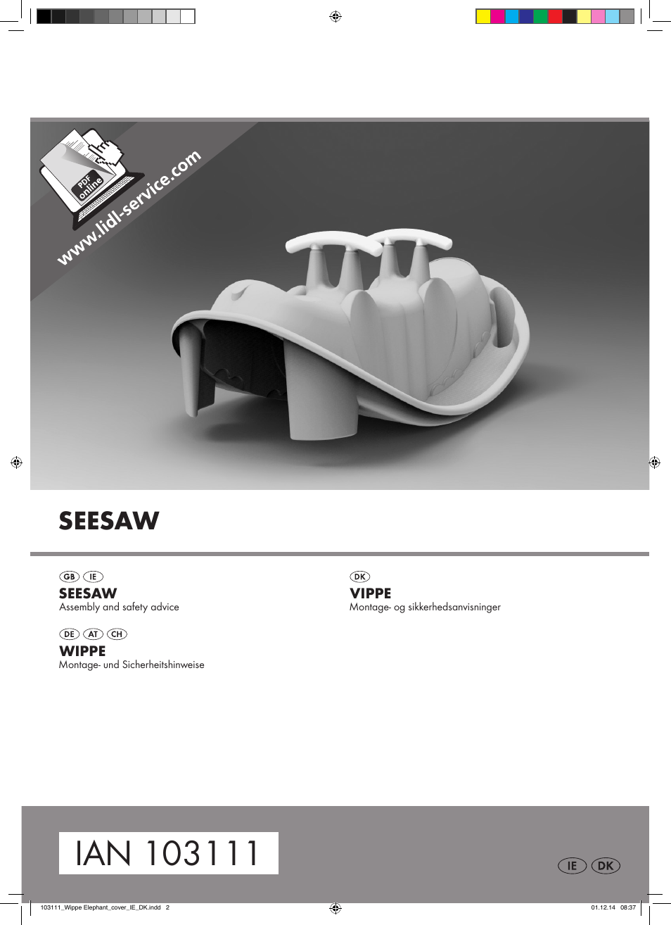 Playtive Seesaw User Manual | 7 pages