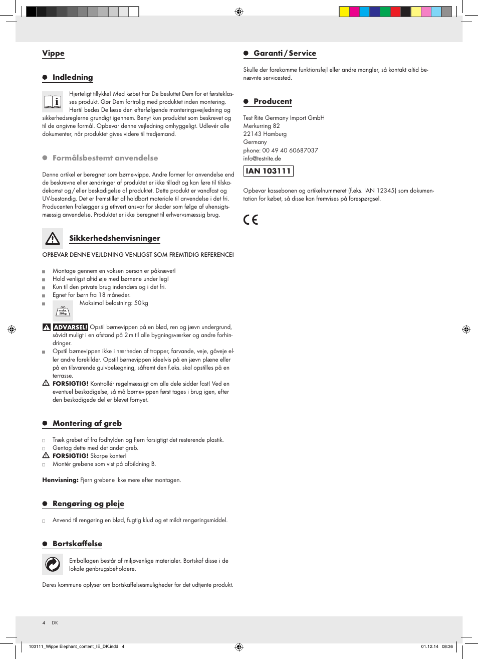 Playtive Seesaw User Manual | Page 4 / 7