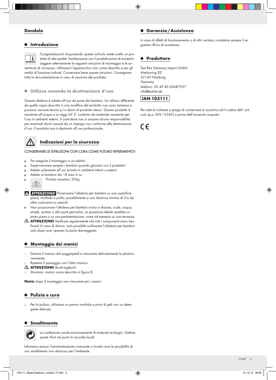 Playtive Seesaw User Manual | Page 3 / 7