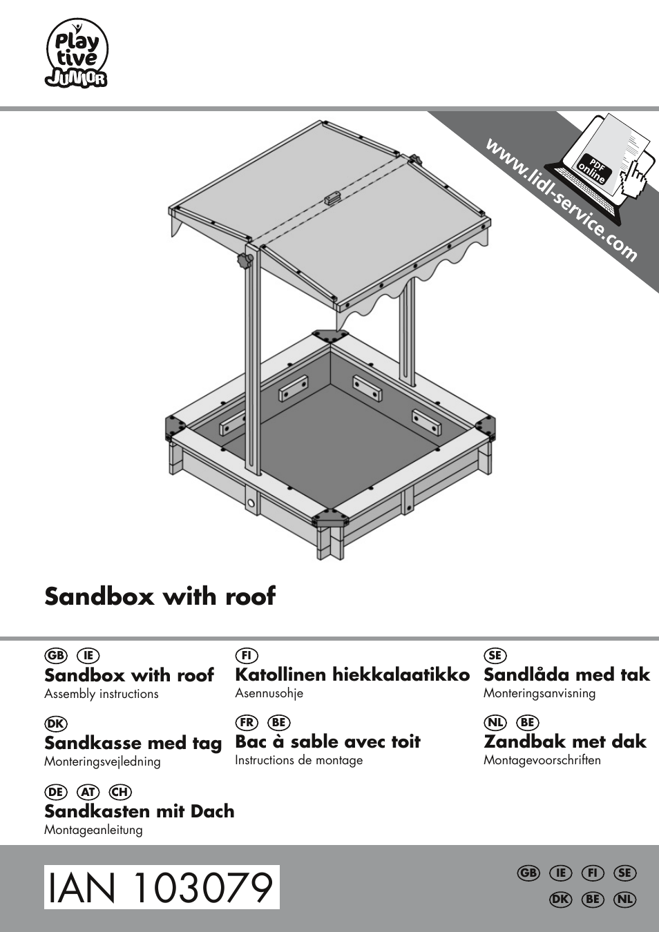 Playtive Sandpit User Manual | 28 pages