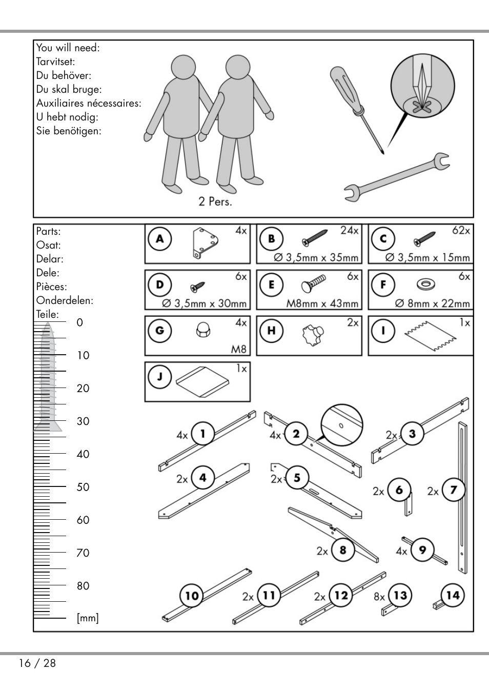 Playtive Sandpit User Manual | Page 16 / 28