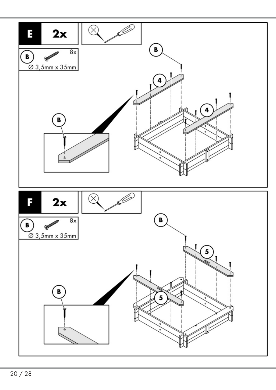 Playtive Sandpit User Manual | Page 20 / 28