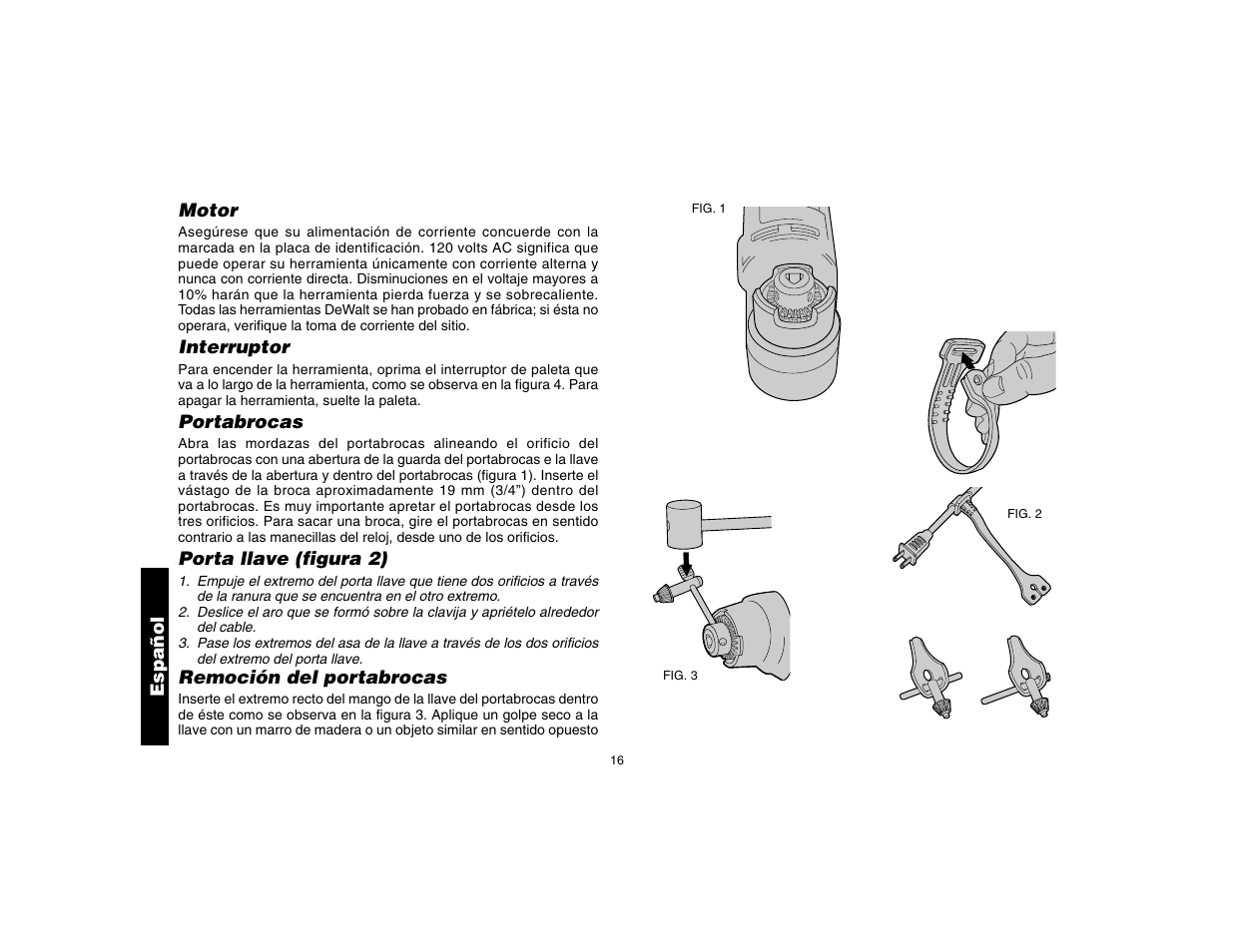 DeWalt DW160 User Manual | Page 18 / 24