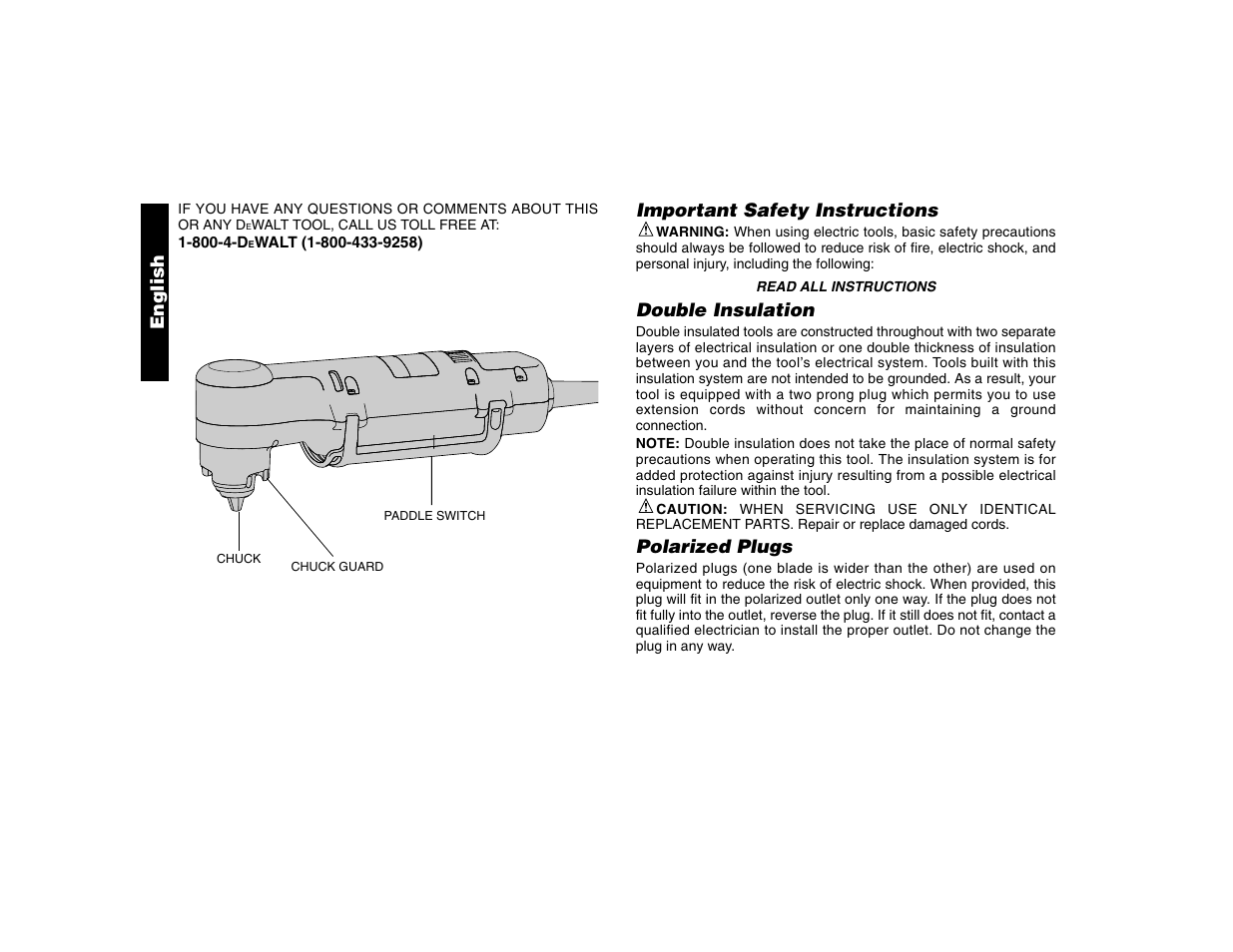 DeWalt DW160 User Manual | Page 2 / 24