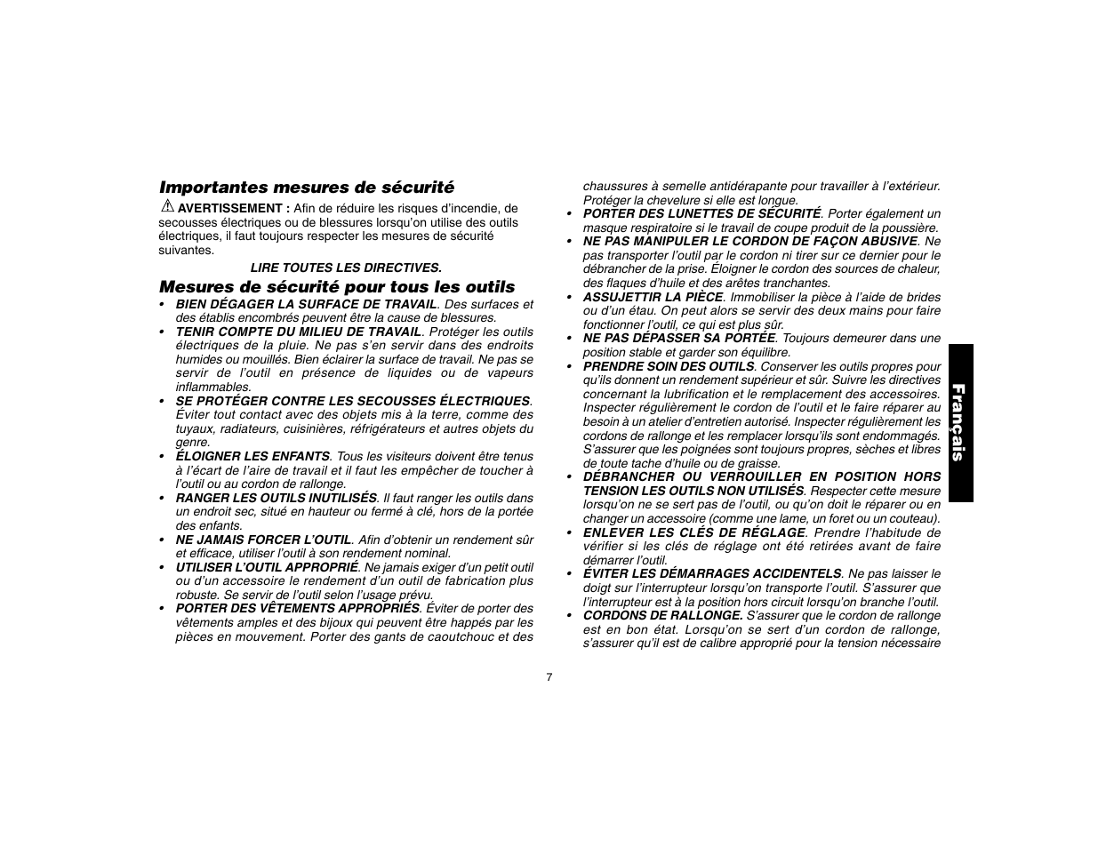 DeWalt DW160 User Manual | Page 9 / 24