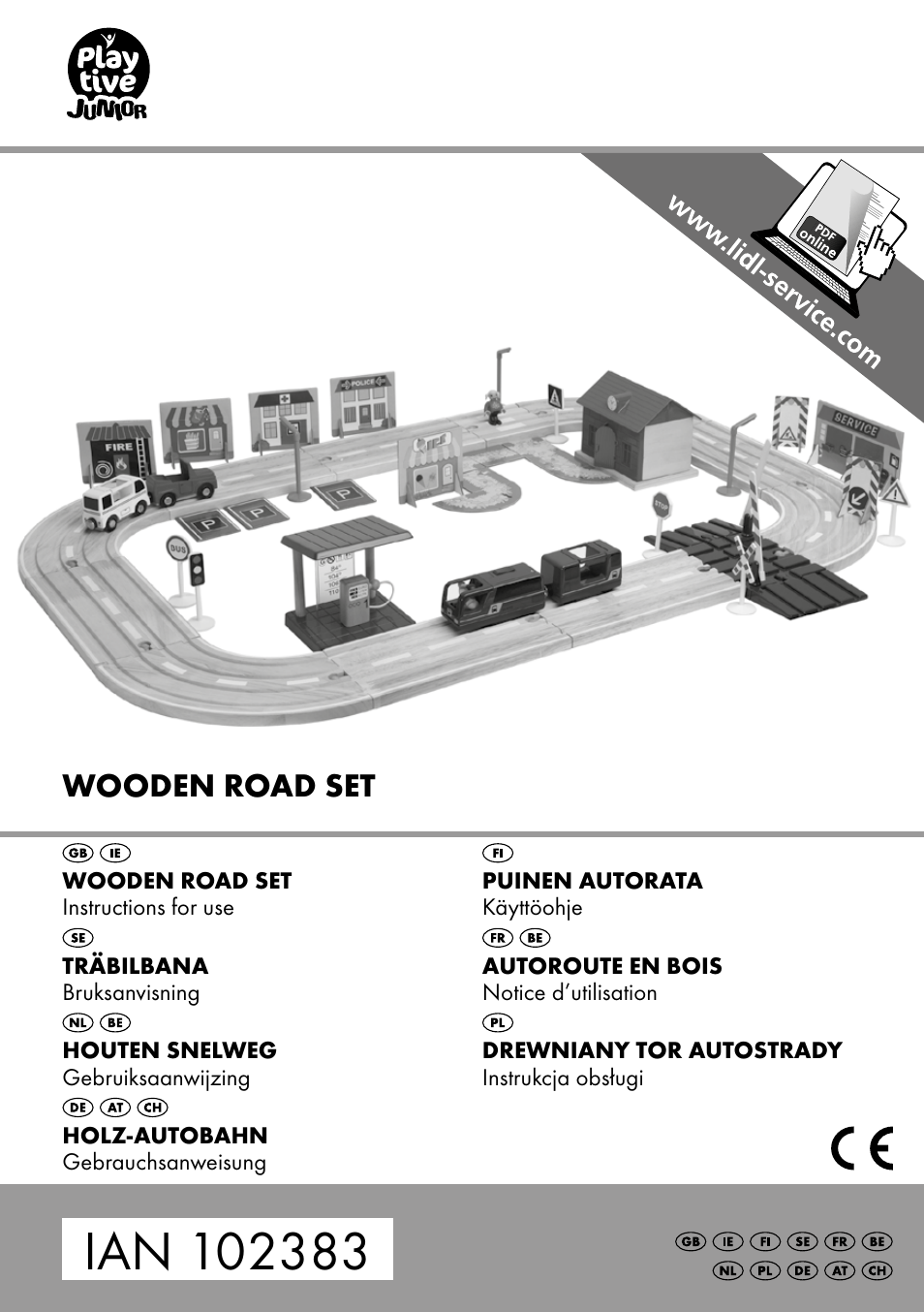 Playtive WOODEN ROAD SET User Manual | 21 pages