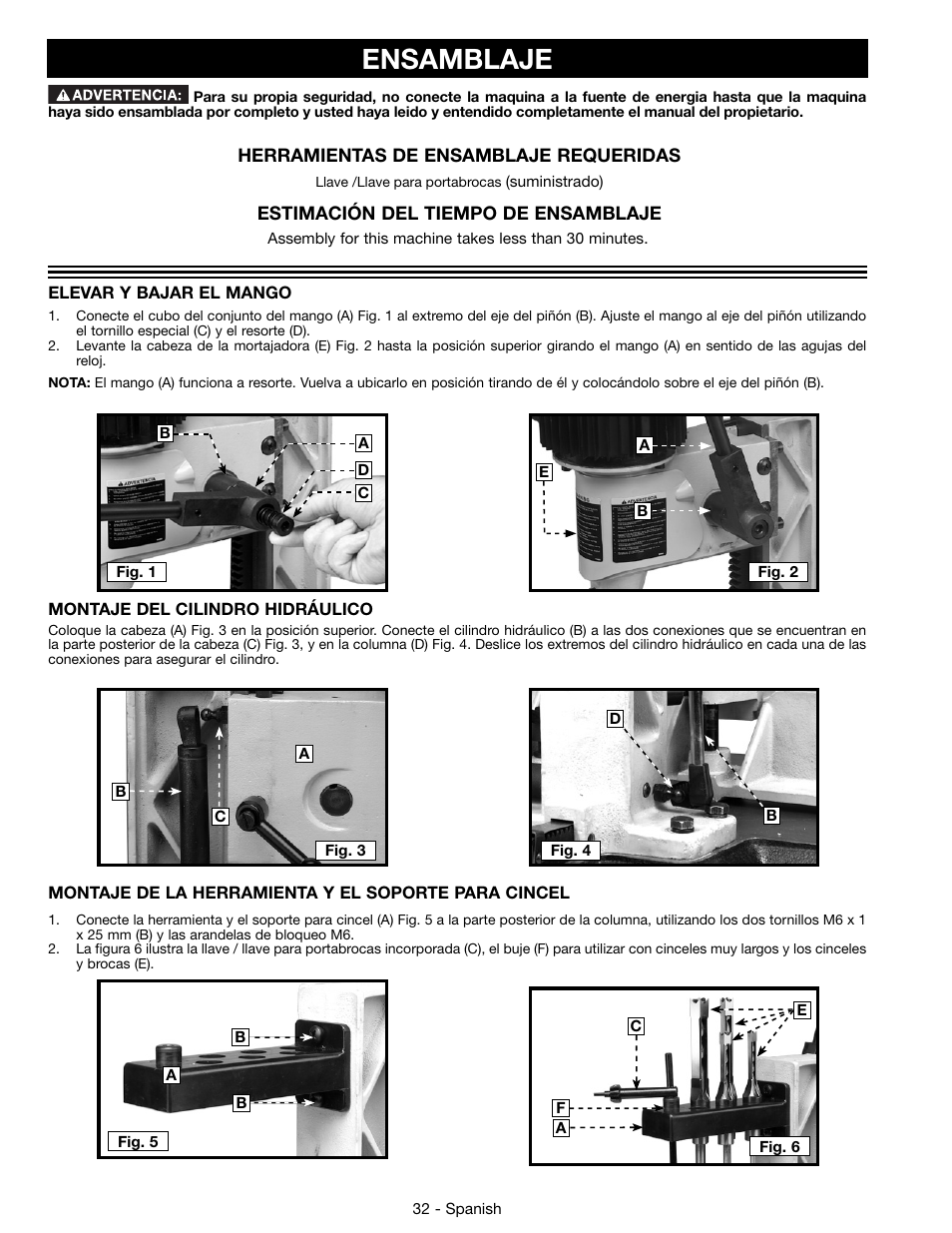Ensamblaje | Delta 14-65l User Manual | Page 32 / 40