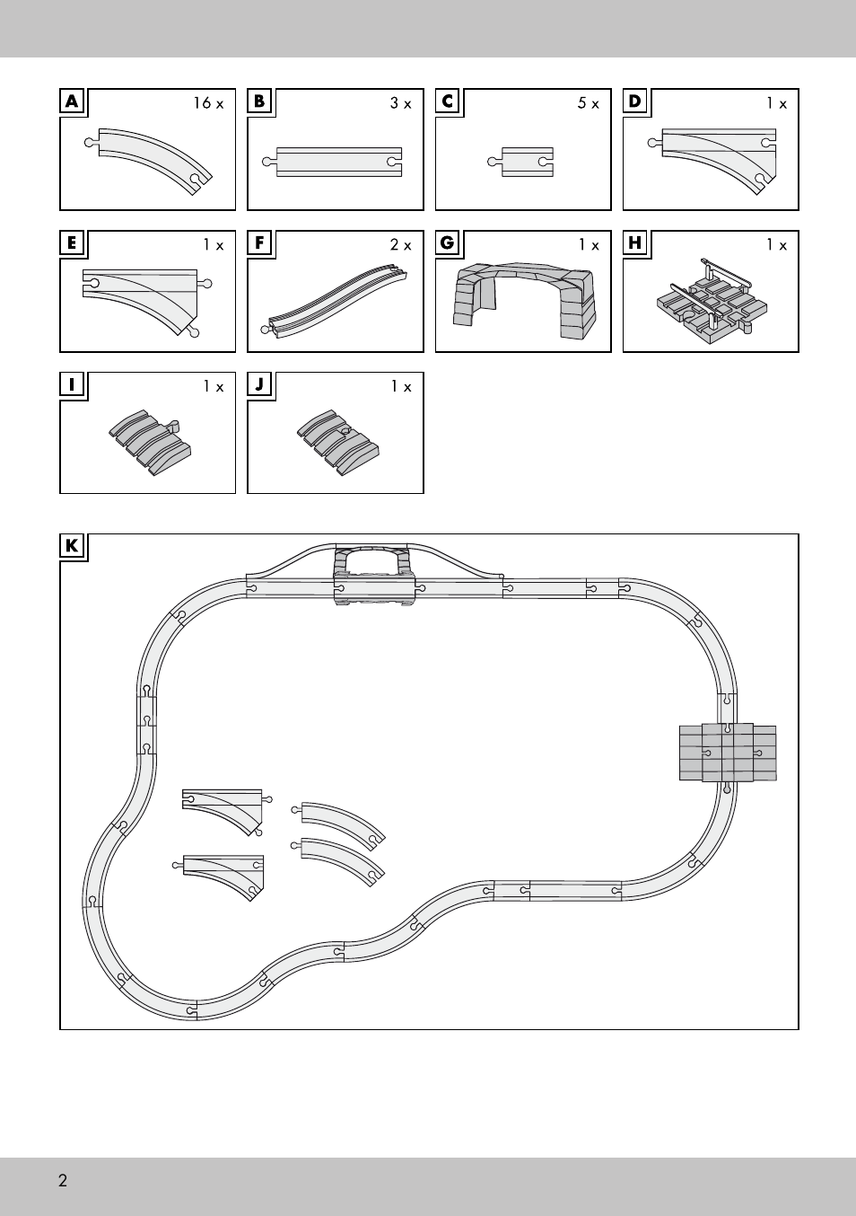 Playtive WOODEN RAILWAY SET User Manual | Page 2 / 13