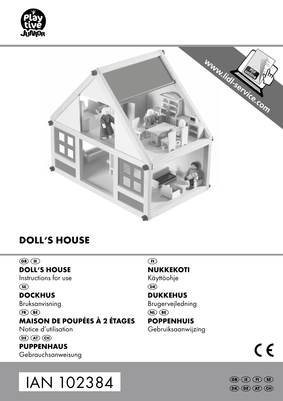 Playtive Doll‘s House User Manual | 16 pages