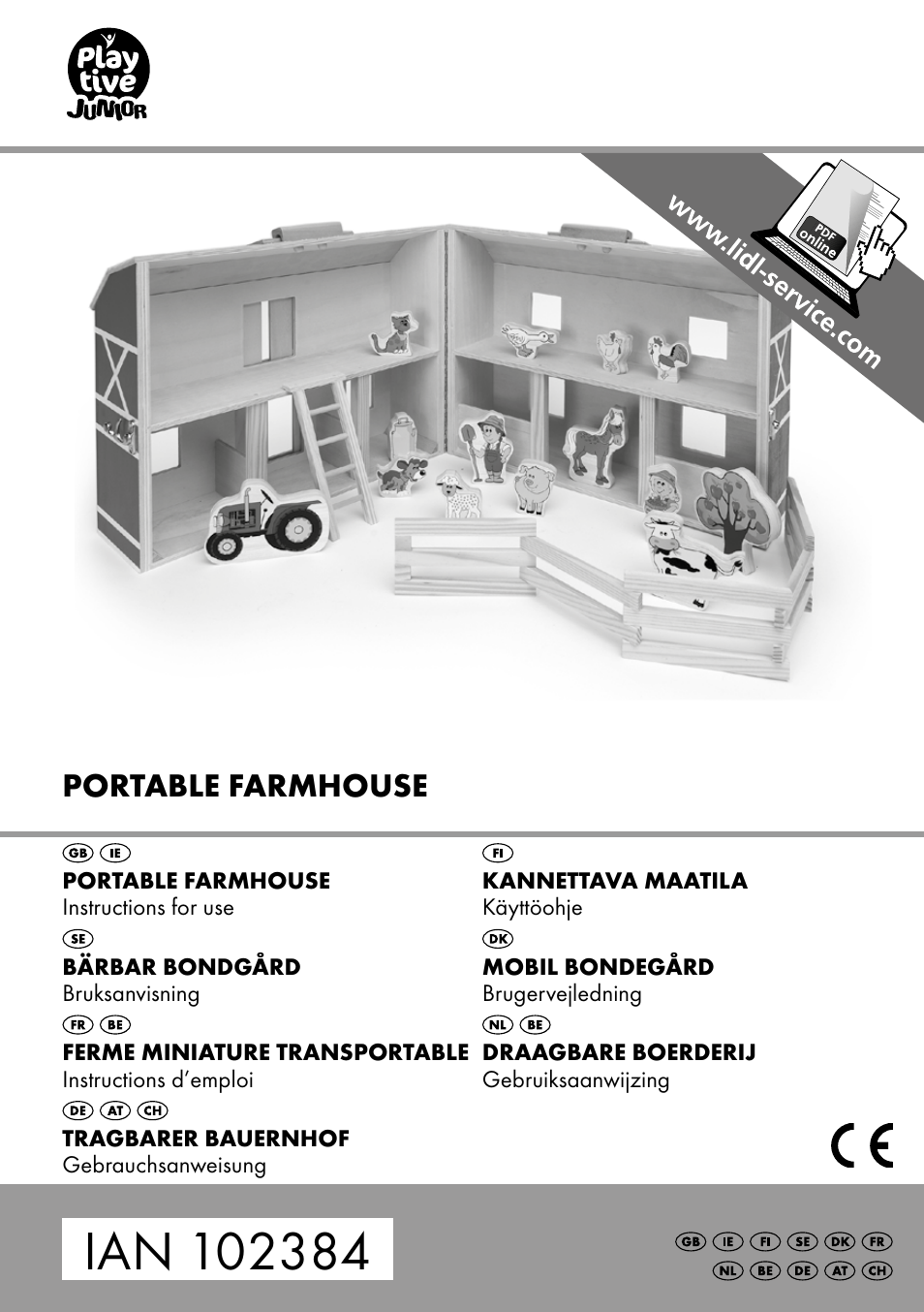Playtive Portable farmhouse User Manual | 12 pages