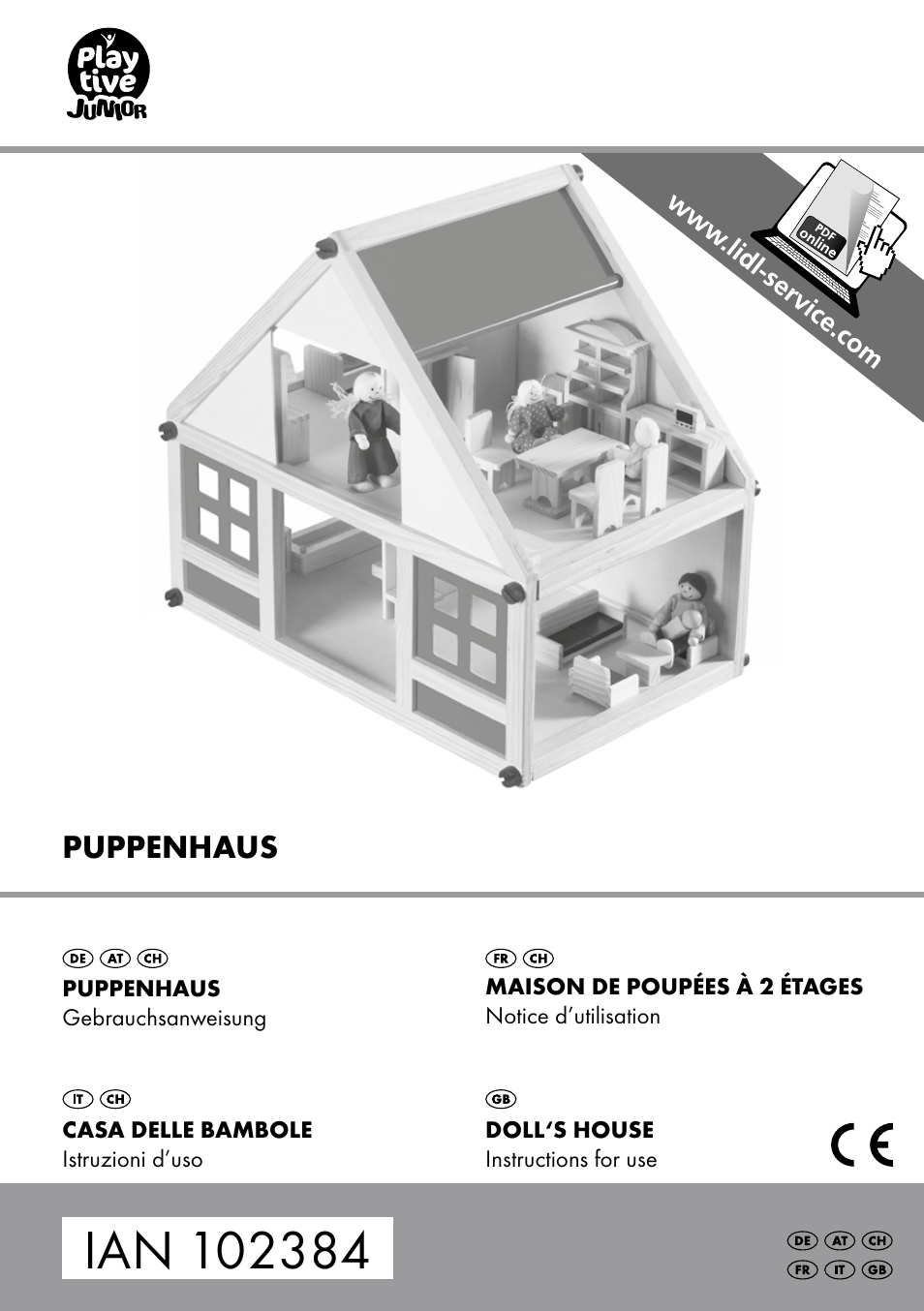 Playtive Doll‘s House User Manual | 12 pages