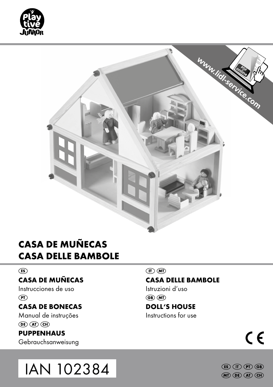 Playtive Doll‘s House User Manual | 12 pages