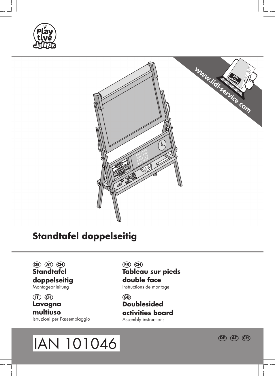 Playtive Kids' Easel User Manual | 12 pages