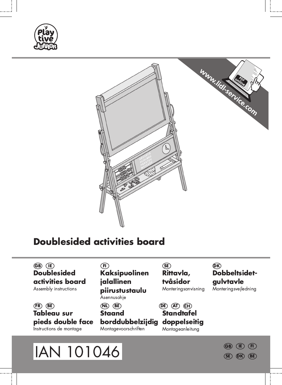 Playtive Kids' Easel User Manual | 16 pages