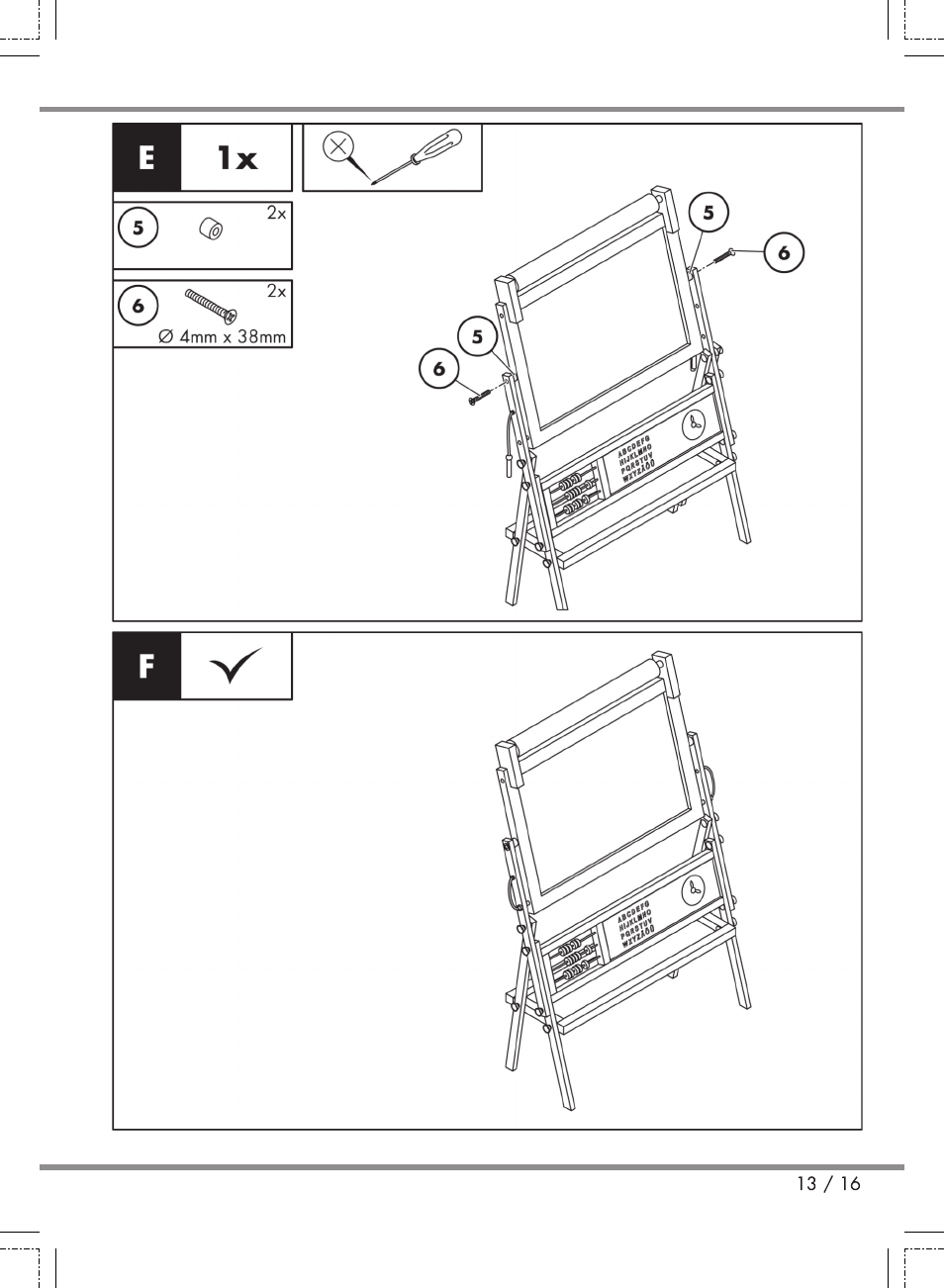 Playtive Kids' Easel User Manual | Page 13 / 16