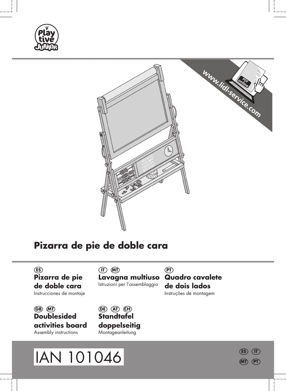 Playtive Kids' Easel User Manual | 12 pages