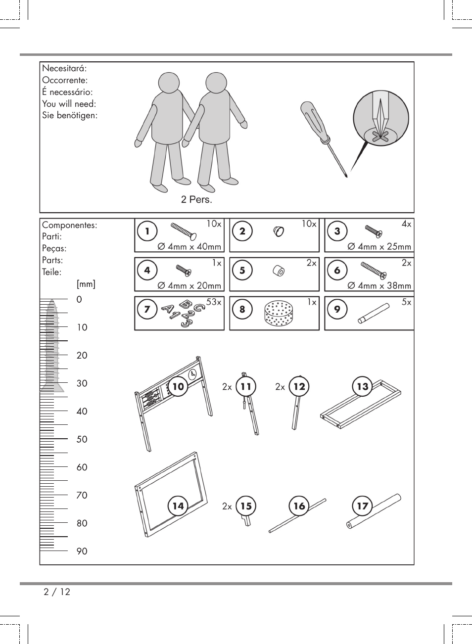 Playtive Kids' Easel User Manual | Page 2 / 12