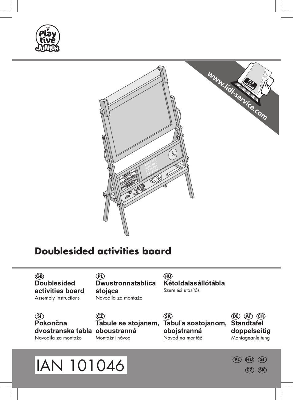 Playtive Kids' Easel User Manual | 16 pages