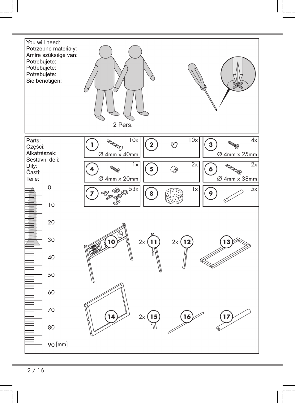 Playtive Kids' Easel User Manual | Page 2 / 16