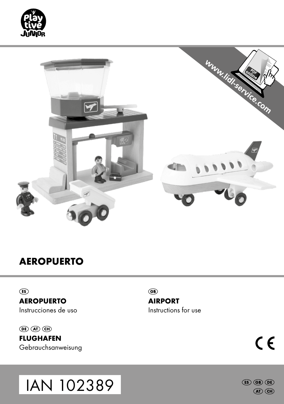 Playtive AIRPORT User Manual | 8 pages