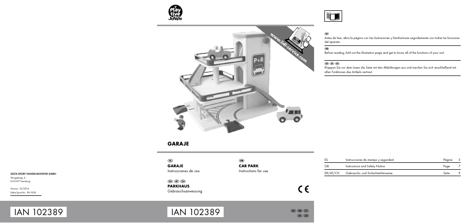 Playtive CAR PARK User Manual | 10 pages