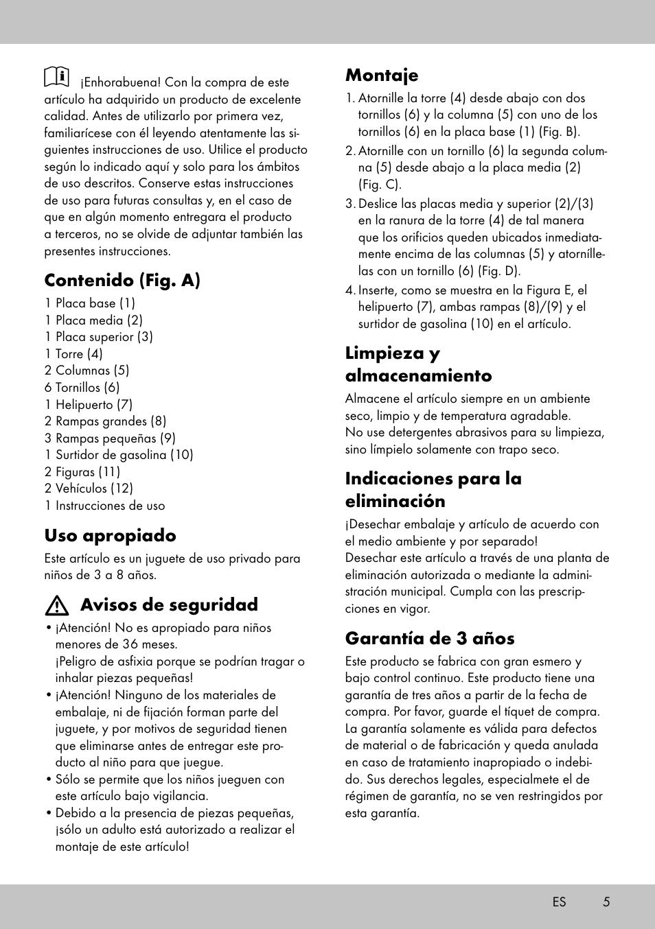 Playtive CAR PARK User Manual | Page 3 / 10