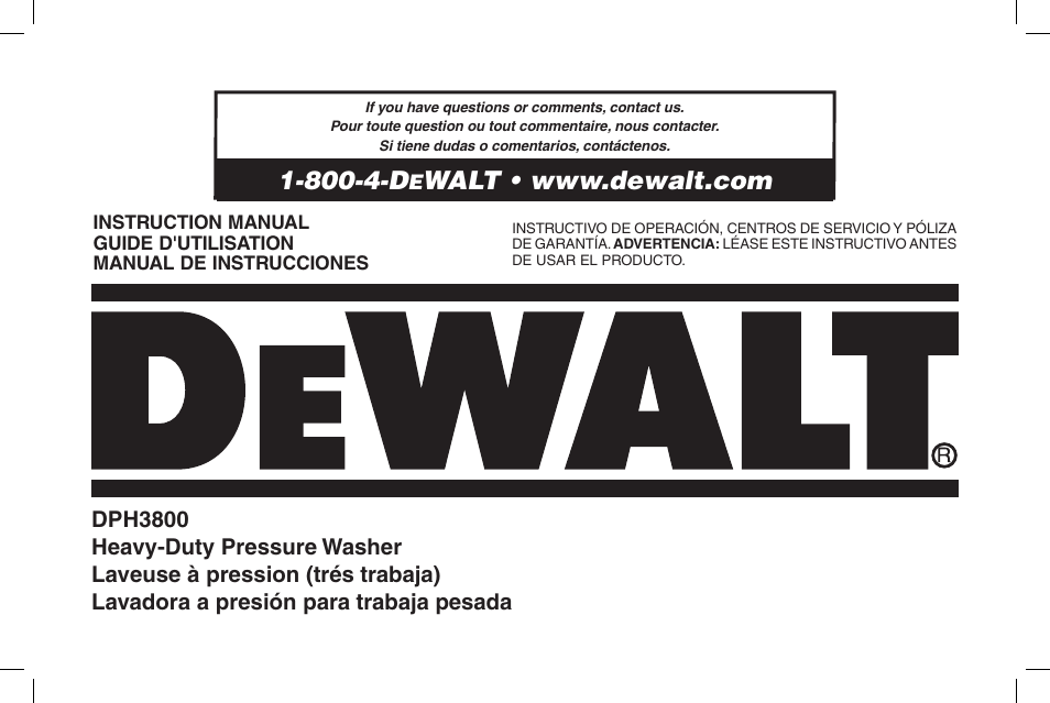 DeWalt N000589 User Manual | 64 pages