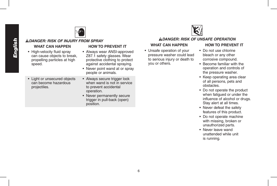 English | DeWalt N000589 User Manual | Page 6 / 64