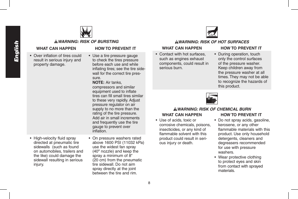 English | DeWalt N000589 User Manual | Page 8 / 64