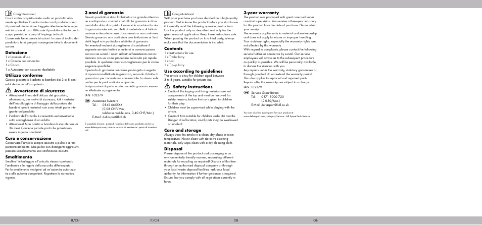 Playtive CONSTRUCTION SITE VEHICLES User Manual | Page 2 / 2