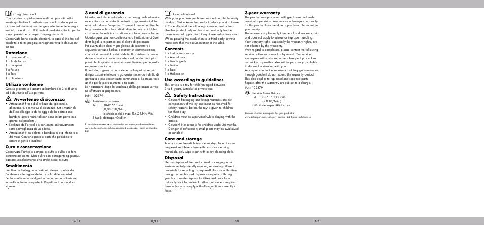 Playtive EMERGENCY VEHICLES User Manual | Page 2 / 2