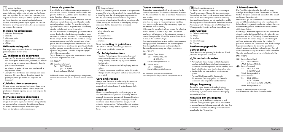 Playtive CONSTRUCTION VEHICLES User Manual | Page 2 / 2