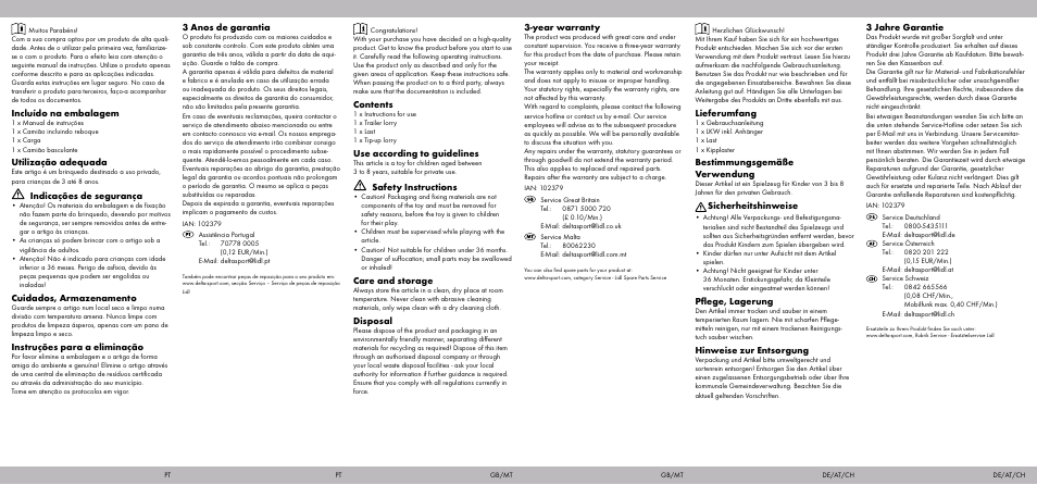 Playtive CONSTRUCTION SITE VEHICLES User Manual | Page 2 / 2