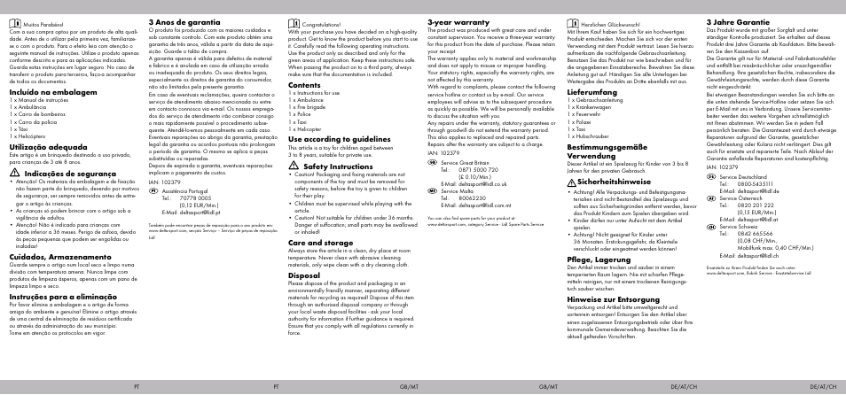 Playtive EMERGENCY VEHICLES User Manual | Page 2 / 2