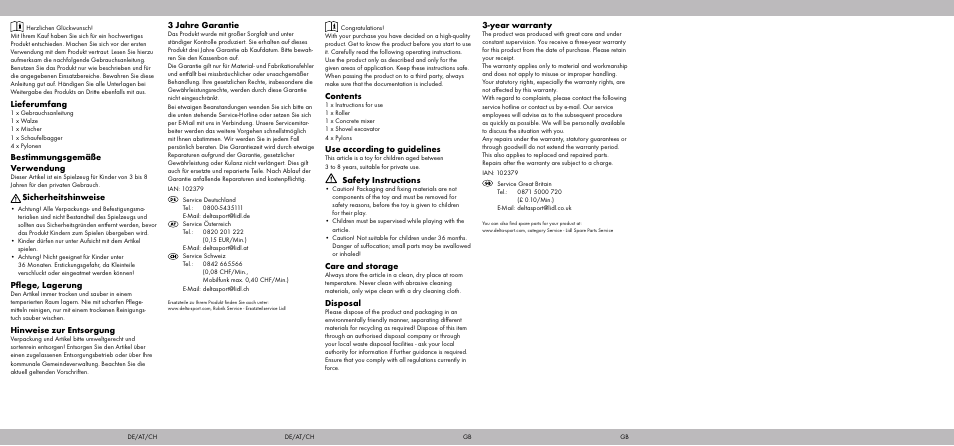 Playtive CONSTRUCTION VEHICLES User Manual | Page 2 / 2