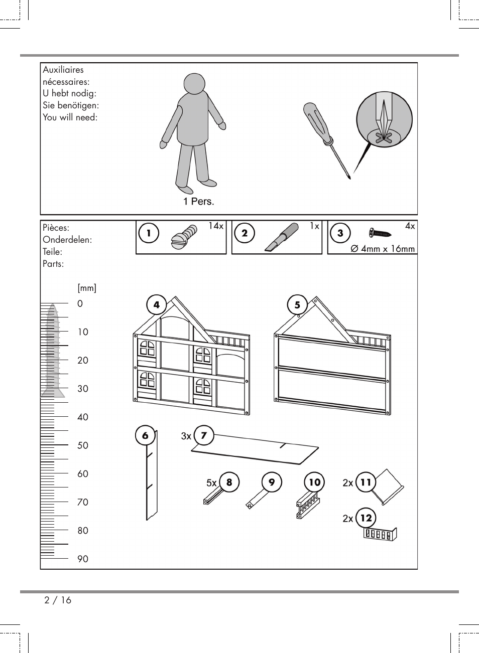 Playtive Puppenhaus User Manual | Page 2 / 16