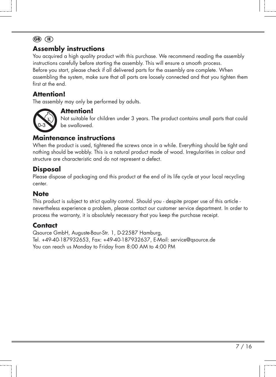 Playtive Puppenhaus User Manual | Page 7 / 16