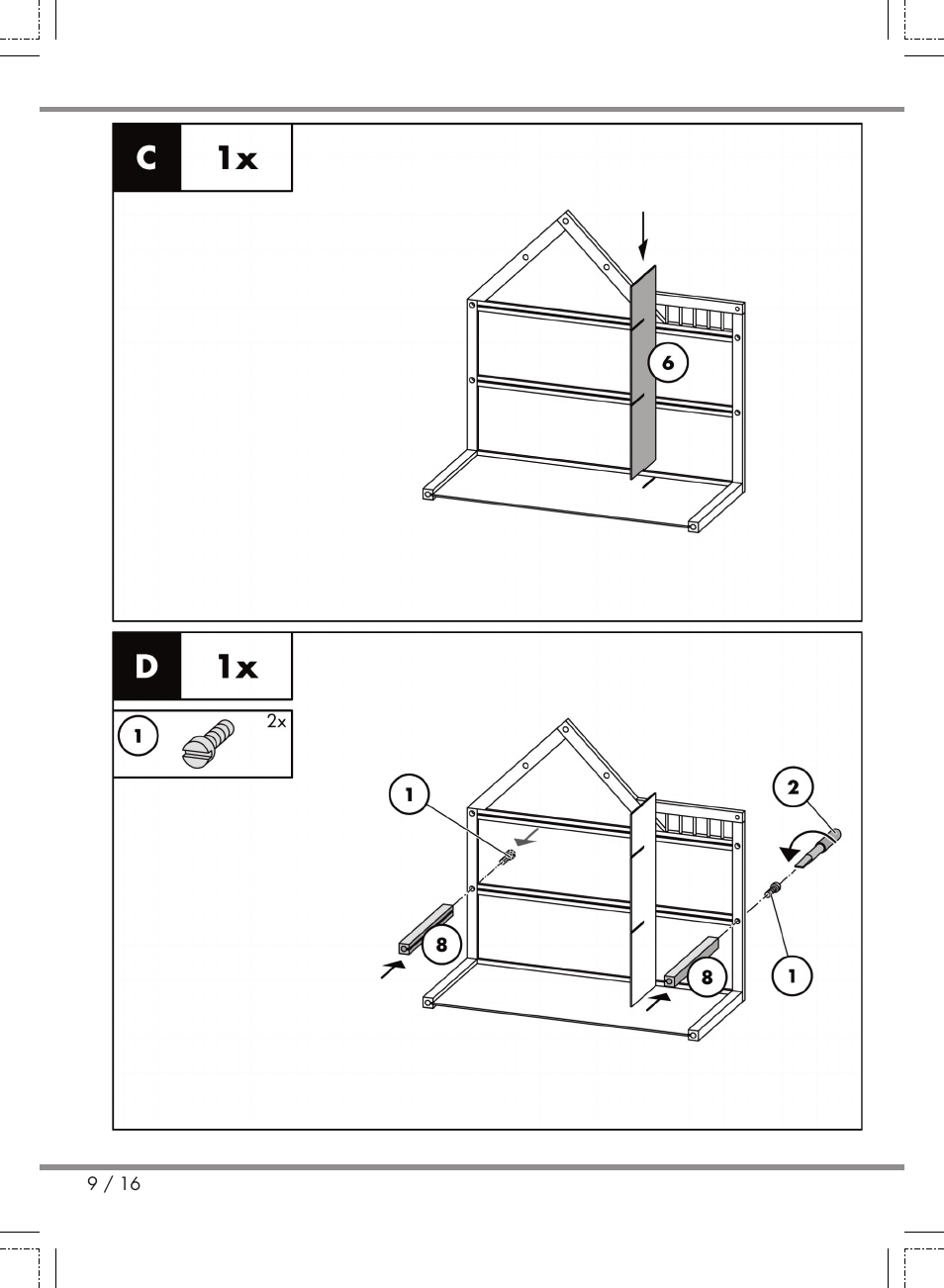 Playtive Puppenhaus User Manual | Page 9 / 16