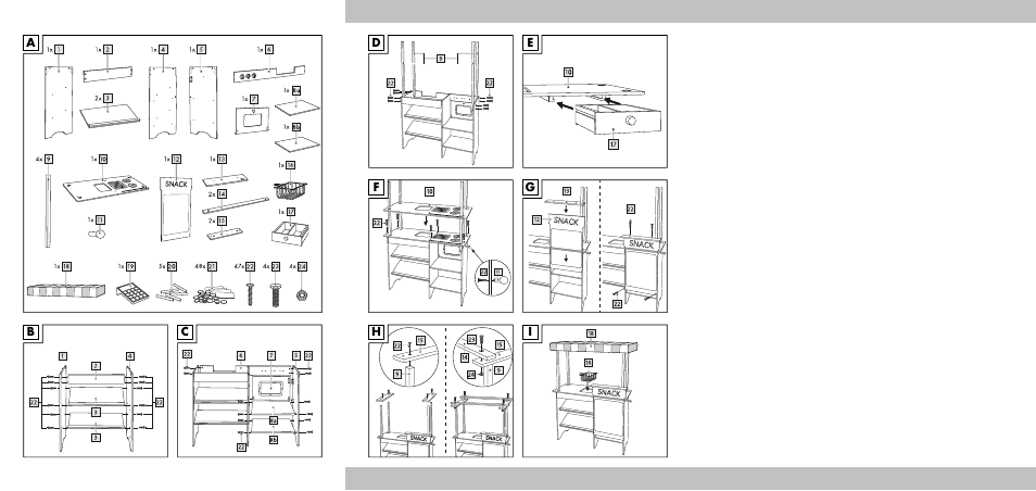 Playtive Toy Food Stall User Manual | Page 2 / 18