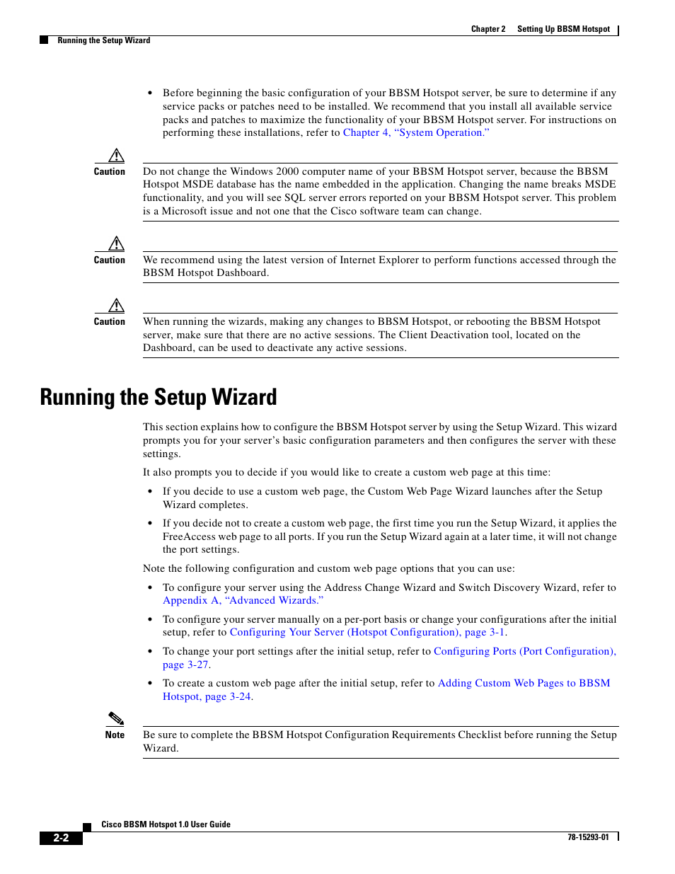 Running the setup wizard | Cisco BBSM 1 User Manual | Page 2 / 42